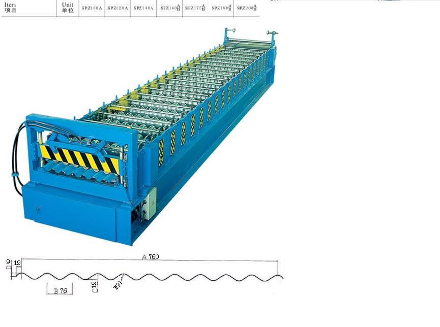 Corrugated Plate Forming Machine (JJ19-76-760)