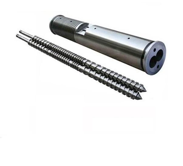 Conical Screw Barrel for PVC Pipe / Double Conical Screw Barrel for PVC Plastic Extruder