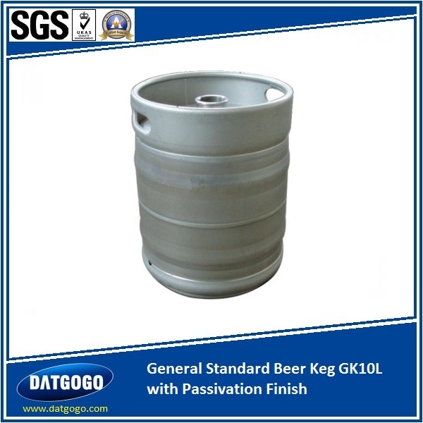 General Standard Beer Keg Gpk10L with Passivation Finish