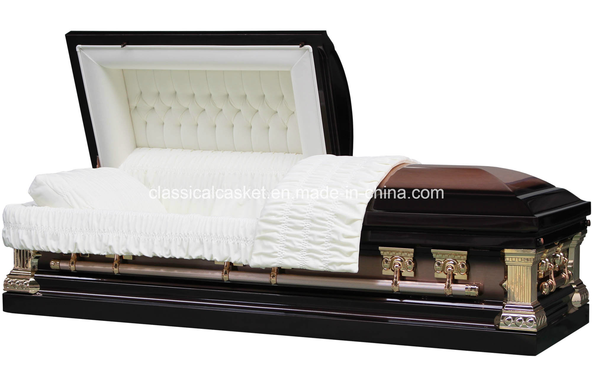 Jeff Bronze Stainless Steel Brushed Casket