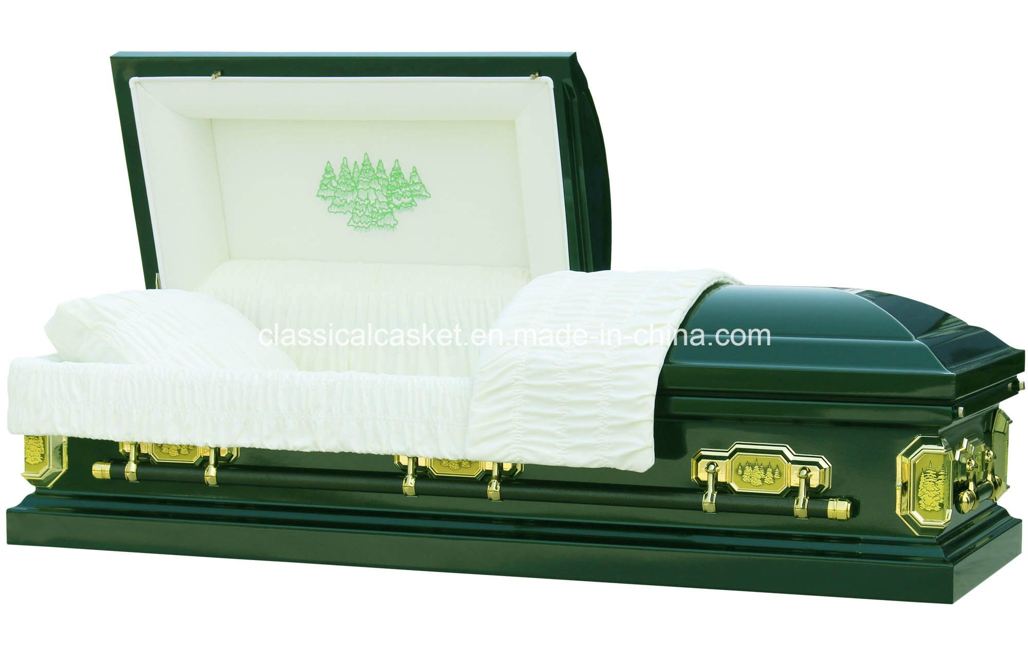 Forest 18 Gauge Steel Hunter Green Casket