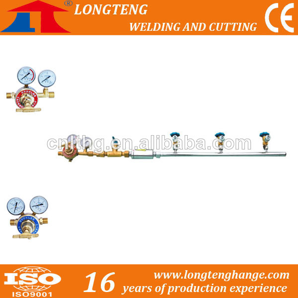 Oxygen Gas Valve Manifold, Gas Piping Manifold for CNC Cutting Machine, Wuxi Longteng