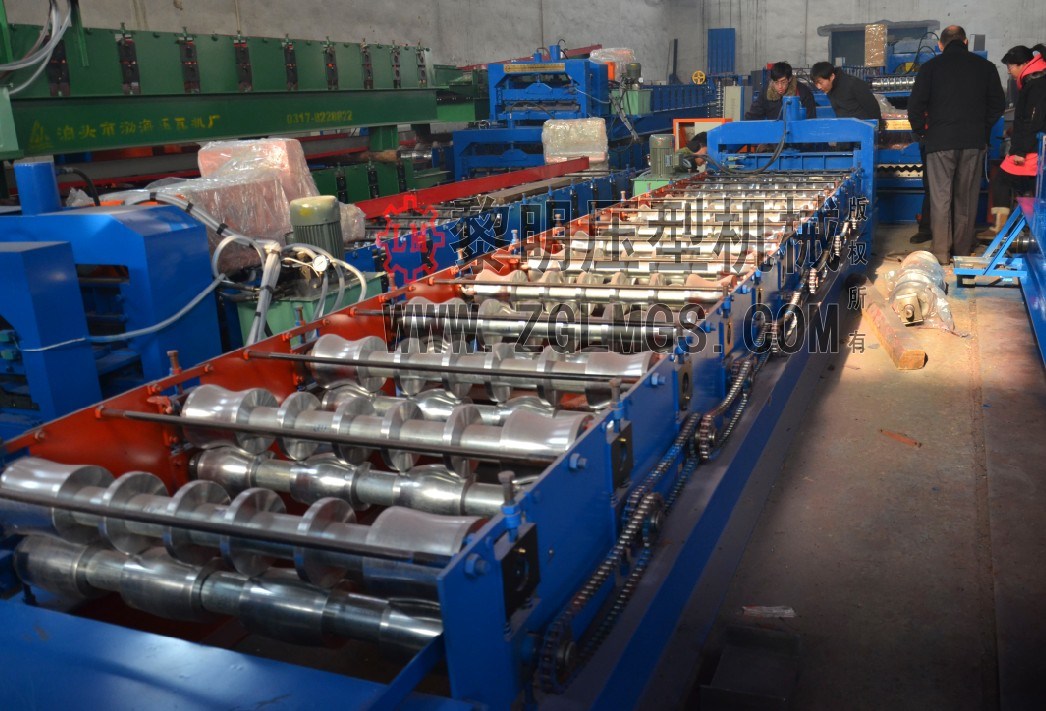 768 Glazed Steel Tile Cold Roll Forming Line