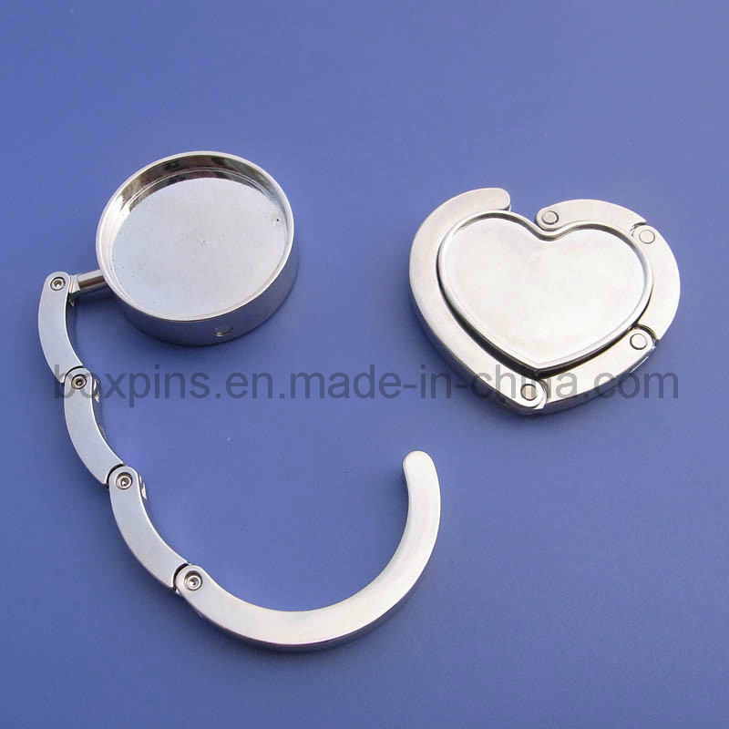 Customized Metal Heart Shape Bag Hanger