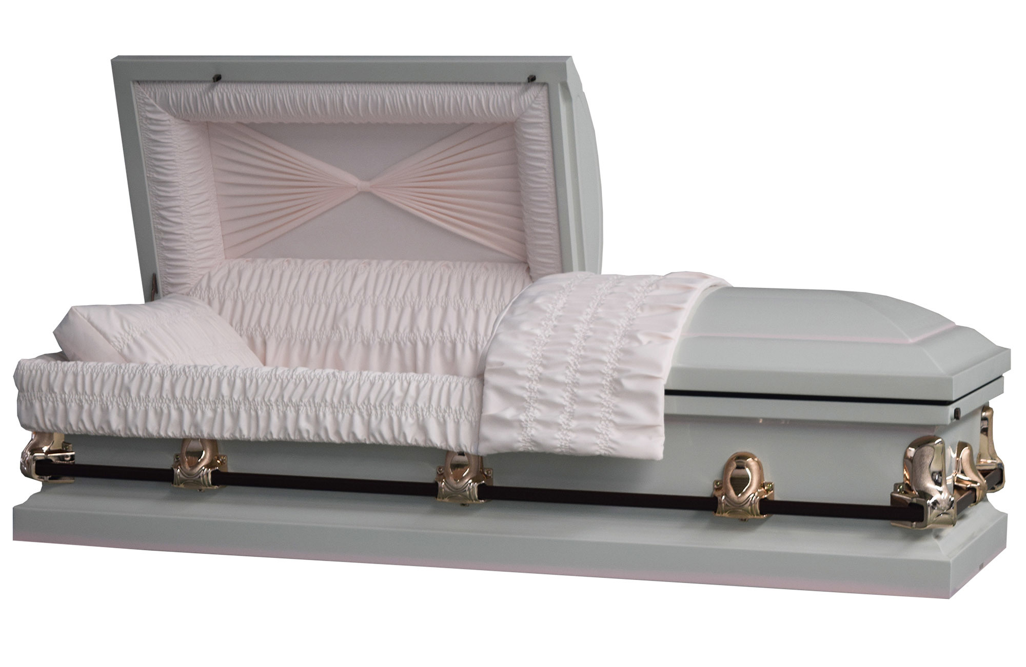 Galaxy White Us Market 20 Ga Steel Casket