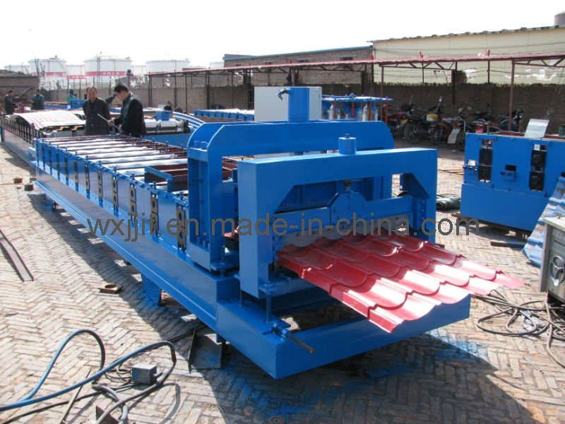 828, 1035 Circular Acr Glazed Tile Roll Forming Machine (JJM828-1035)