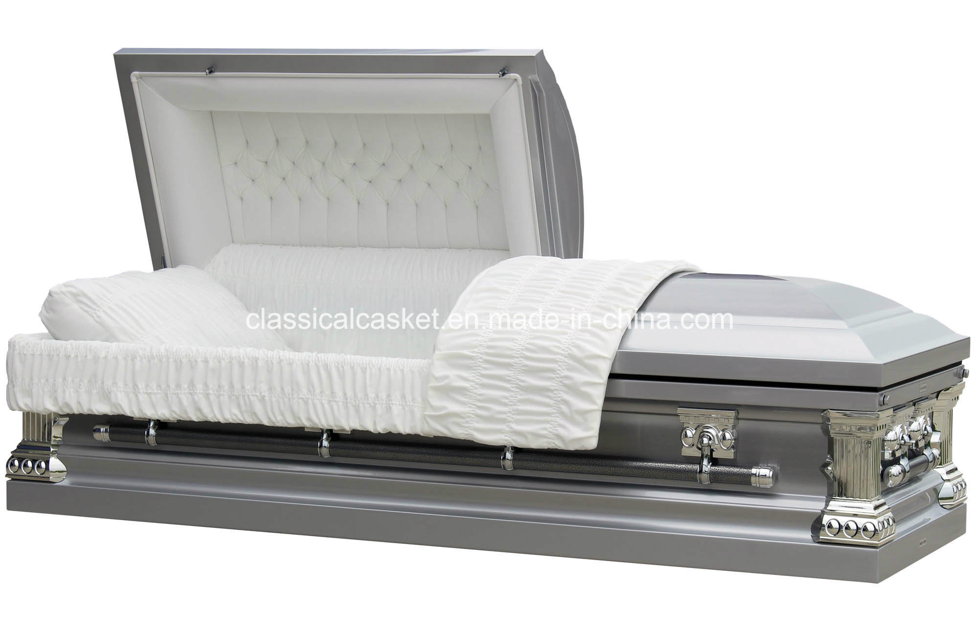 Senator Silver 18 Gage Steel Us Casket