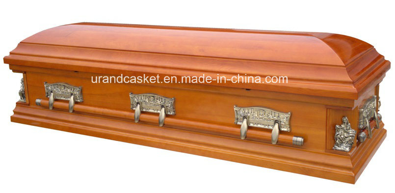 Last Supper Hardware Velvet Interior Casket