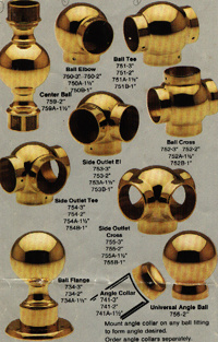 Brass Rail Fittings