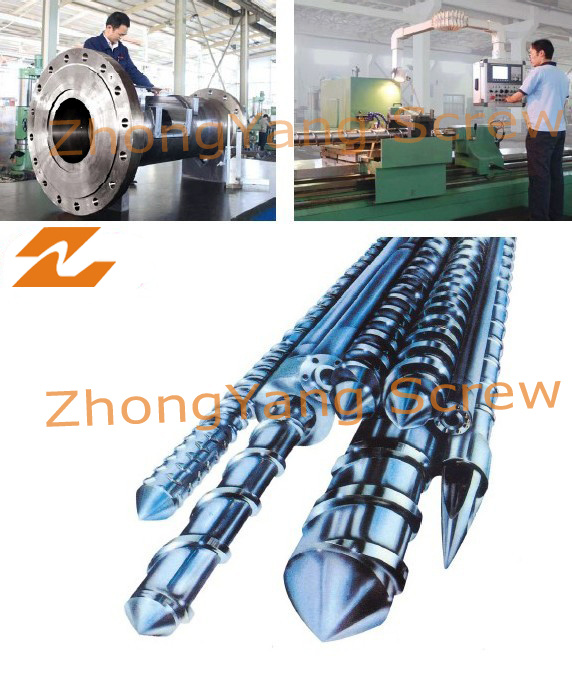 Single Bimetallic Screw Barrel Injection Screw Barrel