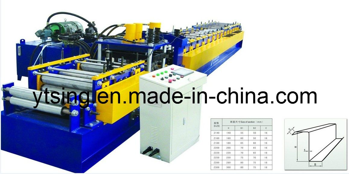 1.2-3.0mm Thickness and Passive / Hydraulic Z Purlin Roll Forming Machine (YD-0213)