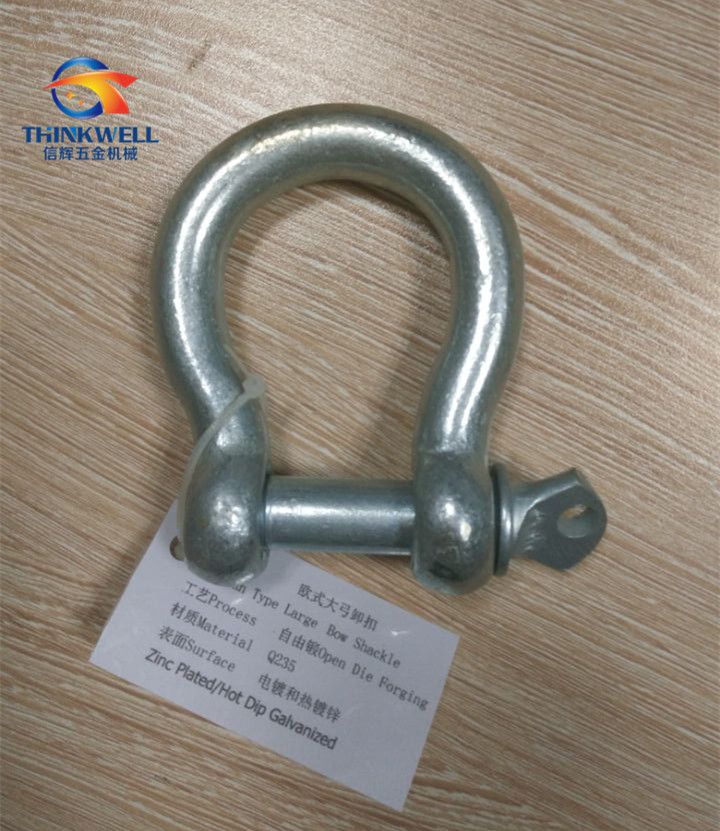 Hot DIP Galvanized Forging Carbon Steel European Type Bow Shackle