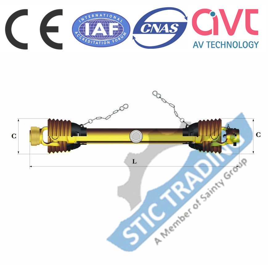 Collar Wheel and Ball Pto Shaft with Shear Bolt