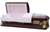 Silver Plum Burgandy 18 Gauge Steel USA Casket