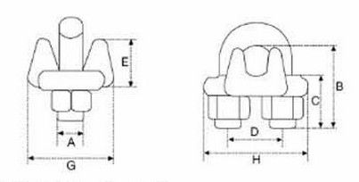 Drop Forged Us Type Wire Rope Clip